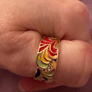 New women's gold plated ring